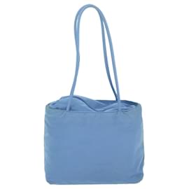 Prada-PRADA Tote Bag Nylon Bleu Clair Auth 60821-Bleu clair