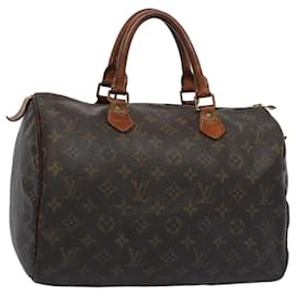 Louis Vuitton-Louis Vuitton Monogram Speedy 30 Hand Bag M41526 LV Auth bs11064-Monogram