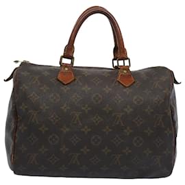 Louis Vuitton-Louis Vuitton Monogram Speedy 30 Hand Bag M41526 LV Auth bs11064-Monogram
