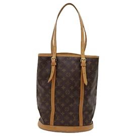 Louis Vuitton-LOUIS VUITTON Monogram Bucket GM Shoulder Bag M42236 LV Auth 62601-Monogram
