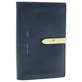 Céline-CELINE Multi Function Wallet Leather Navy Auth ar11160b-Navy blue
