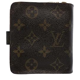 Louis Vuitton-LOUIS VUITTON Monogram Compact zip Wallet M61667 LV Auth 62880-Monograma