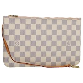 Louis Vuitton-Bolsa LOUIS VUITTON Damier Azur Neverfull MM Bolsa LV Auth 62819-Outro