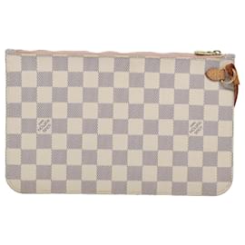 Louis Vuitton-Bolsa LOUIS VUITTON Damier Azur Neverfull MM Bolsa LV Auth 62819-Outro
