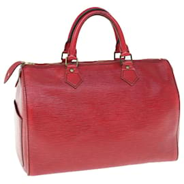 Louis Vuitton-Louis Vuitton Epi Speedy 30 Hand Bag Castilian Red M43007 LV Auth 63023-Other