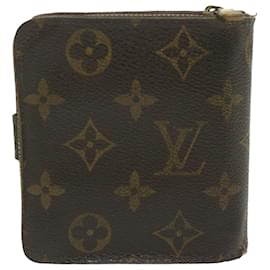 Louis Vuitton-LOUIS VUITTON Monogram Compact zip Wallet M61667 LV Auth 63160-Monogram
