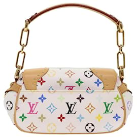 Louis Vuitton-LOUIS VUITTON Monogram Multicolor Marilyn Shoulder Bag White M40127 Auth am4684A-White