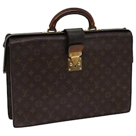 Louis Vuitton-LOUIS VUITTON Monogram Servilleta Fermoir Business Bag M53305 Bases de autenticación de LV11325-Monograma