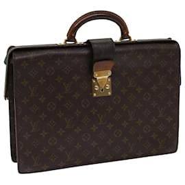 Louis Vuitton-LOUIS VUITTON Monograma Serviette Fermoir Business Bag M53305 LV Auth bs11325-Monograma