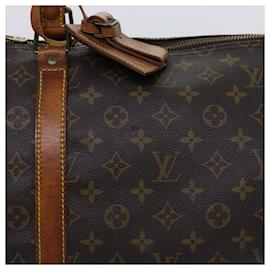 Louis Vuitton-Louis Vuitton Monogram Keepall 55 Boston Bag M41424 LV Auth 62527-Monogram