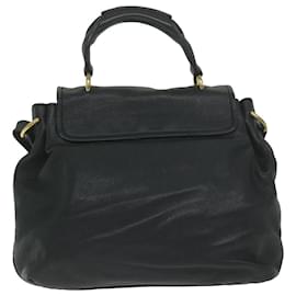 Chloé-Chloe Elsie Bolso Bandolera Cuero Negro 02 12 50 65 Auth hk1010-Negro