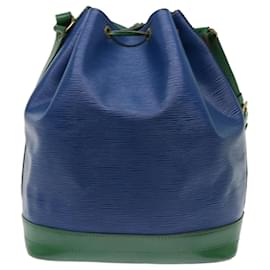 Louis Vuitton-LOUIS VUITTON Epi Noe Shoulder Bag Bicolor Green Blue M44044 LV Auth 63358-Blue,Green