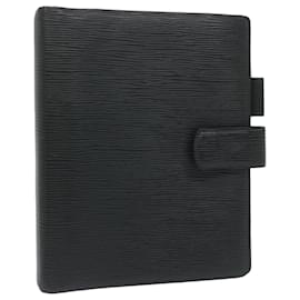 Louis Vuitton-LOUIS VUITTON Epi Agenda GM Day Planner Cover Black R20062 LV Auth am5585-Black