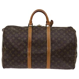 Louis Vuitton-Louis Vuitton-Monogramm Keepall 50 Boston Bag M.41426 LV Auth 63820-Monogramm