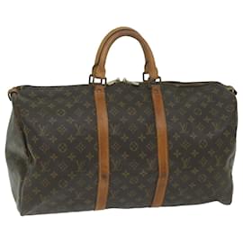 Louis Vuitton-Louis Vuitton Monogram Keepall 50 Borsa Boston M41426 LV Auth bs11253-Monogramma