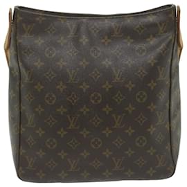 Louis Vuitton-Bolsa de ombro M LOUIS VUITTON Monogram Looping GM51145 Autenticação de LV 63334-Monograma