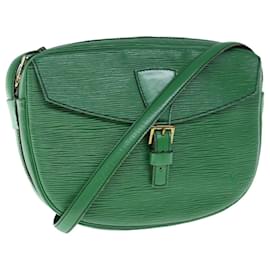 Louis Vuitton-LOUIS VUITTON Epi Jeune Fille MM Bolsa de Ombro Verde M52154 Autenticação de LV 63298-Verde
