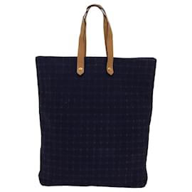 Hermès-HERMES Amedabadiego GM Tote Bag Cotton Purple Auth 63546-Purple