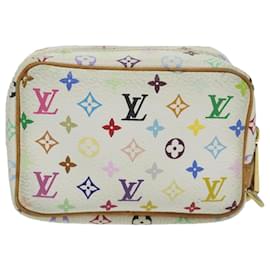 Louis Vuitton-Bolso de mano para pantalones con monograma multicolor de LOUIS VUITTON Blanco M58033 autenticación 63918-Blanco