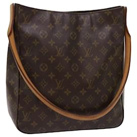 Louis Vuitton-LOUIS VUITTON Monogram Looping GM Shoulder Bag M51145 LV Auth 63519-Monogram