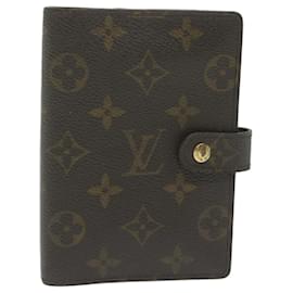 Louis Vuitton-LOUIS VUITTON Monogram Agenda PM Day Planner Cover R20005 LV Auth ai700-Monogram