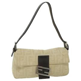 Fendi-FENDI Zucca Canvas Mamma Baguette Bolso de hombro Beige 2321 26424 008 autenticación 63159-Beige