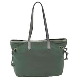 Prada-PRADA Borsa Tote Nylon Khaki Auth 63186-Cachi