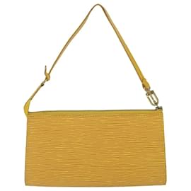 Louis Vuitton-LOUIS VUITTON Epi Pochette Accessori Pochette Giallo M52989 LV Auth bs11242-Giallo