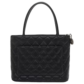 Chanel-CHANEL Tote Bag Caviar Skin Standard Black A01804 CC Auth fm3060A-Black