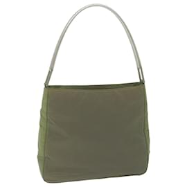 Prada-PRADA Shoulder Bag Nylon Khaki Auth ar11109-Khaki