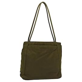 Prada-PRADA Shoulder Bag Nylon Khaki Auth fm3020-Khaki