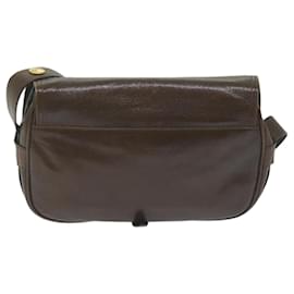 Céline-CELINE Shoulder Bag Leather Brown Auth bs10936-Brown