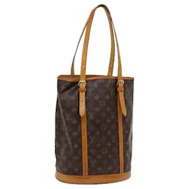 Louis Vuitton-LOUIS VUITTON Monogram Bucket GM Shoulder Bag M42236 LV Auth 62600-Monogram