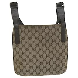 Gucci-GUCCI GG Canvas Shoulder Bag Beige 122793 auth 62755-Beige