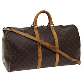 Louis Vuitton-Louis Vuitton Monogram Keepall Bandouliere 55 Boston Bag M.41414 LV Auth 62230-Monogramm