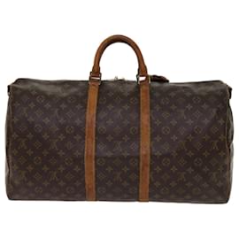 Louis Vuitton-Louis Vuitton Monogram Keepall Bandouliere 55 Boston Bag M.41414 LV Auth 62229-Monogramm