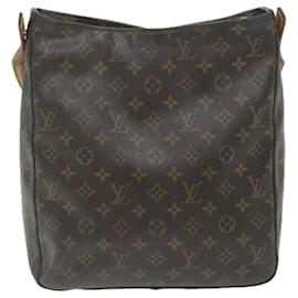 Louis Vuitton-LOUIS VUITTON Monogram Looping GM Shoulder Bag M51145 LV Auth 63030-Monogram