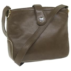 Céline-CELINE Shoulder Bag Leather Brown Auth fm3022-Brown