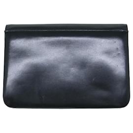 Givenchy-Bolsa tiracolo GIVENCHY preta de couro Auth bs11130-Preto