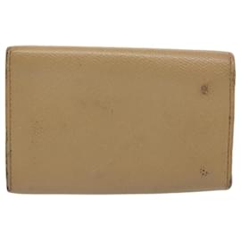 Chanel-CHANEL Key Case Leather Beige CC Auth ti1413-Beige