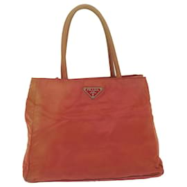 Prada-PRADA Handtasche Nylon Rot Auth 62359-Rot