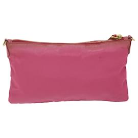 Prada-PRADA Shoulder Bag Nylon Pink Auth bs10992-Pink