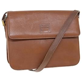 Autre Marque-Burberrys Shoulder Bag Leather Brown Auth bs11137-Brown