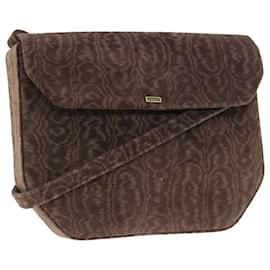 Bally-BALLY Shoulder Bag Suede Brown Auth bs11095-Brown