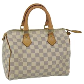 Louis Vuitton-Louis Vuitton Damier Azur Speedy 25 Hand Bag N41534 Auth LV 63512-Autre
