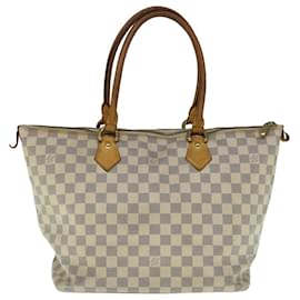 Louis Vuitton-LOUIS VUITTON Damier Azur Saleya MM Tote Bag N51185 LV Auth 63538-Other