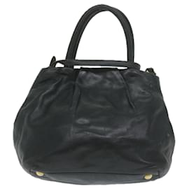 Prada-PRADA Hand Bag Leather 2way Black Pink Auth 63943-Black,Pink