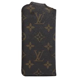 Louis Vuitton-LOUIS VUITTON Monogram Etui Lunette PM Estuche para gafas M66545 LV Auth 61271-Monograma