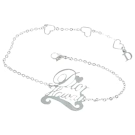Christian Dior-Christian Dior Bracelet metal Silver Auth am5520-Silvery