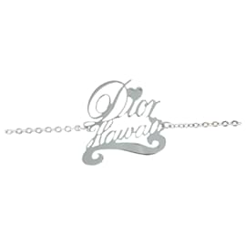 Christian Dior-Christian Dior Pulseira metal Prata Auth am5520-Prata